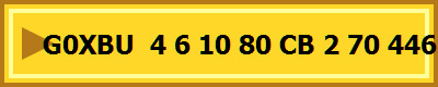 G0XBU  4 6 10 80 CB 2 70 446